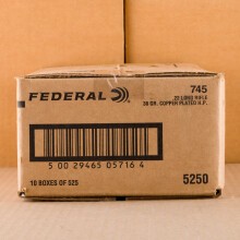 Photo detailing the 22 LR FEDERAL CHAMPION 36 GRAIN CPHP (5250 ROUNDS) for sale at AmmoMan.com.