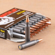 Photograph showing detail of 223 REM WOLF 55 GRAIN FMJ STEEL CASE (1000 ROUNDS)