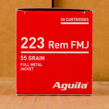 Photo of 223 Remington FMJ ammo by Aguila for sale.