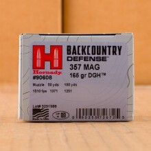 Image detailing the brass case and boxer primers on the Hornady ammunition.