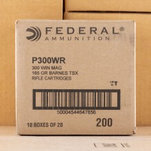 Photo of 300 Winchester Magnum TSX ammo by Federal for sale.