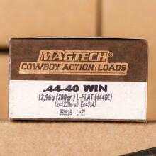 A photo of a box of Magtech ammo in 44-40 WCF.