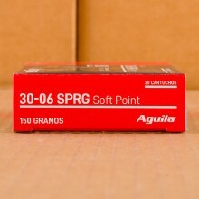 Image of 30.06 Springfield ammo by Aguila that's ideal for whitetail hunting.