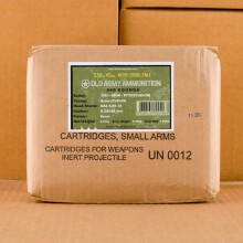 Image of bulk 5.56x45mm rifle ammunition at AmmoMan.com that's perfect for training at the range.