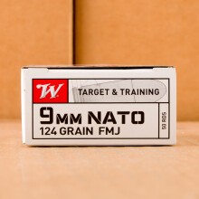A photo of a box of Winchester ammo in 9mm Luger.