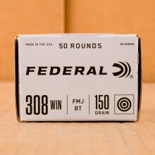 An image of 308 / 7.62x51 ammo made by Federal at AmmoMan.com.