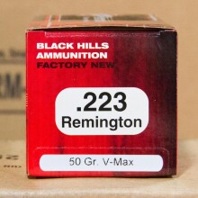 An image of 223 Remington ammo made by Black Hills Ammunition at AmmoMan.com.
