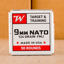 Photo of 9mm Luger FMJ ammo by Winchester for sale at AmmoMan.com.