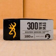 Image of Browning 300 Winchester Magnum rifle ammunition.