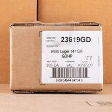 Image of the 9MM SPEER GOLD DOT 147 GRAIN JHP (200 ROUNDS) available at AmmoMan.com.