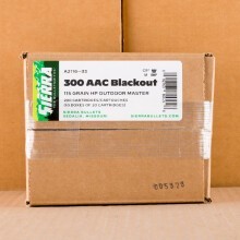 Image of 300 AAC Blackout ammo by Sierra that's ideal for hunting varmint sized game.