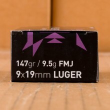 A photo of a box of Igman Ammunition ammo in 9mm Luger.