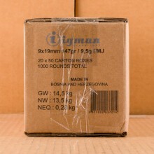 Image of 9MM IGMAN 147 GRAIN FMJ (1000 ROUNDS)
