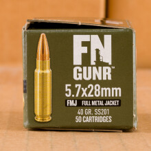 An image of 5.7 x 28 ammo made by FN Herstal at AmmoMan.com.