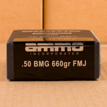Image of Ammo Incorporated .50 BMG rifle ammunition.