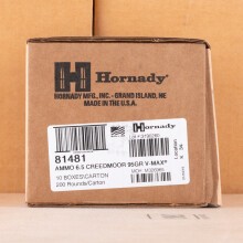 Image of 6.5MM CREEDMOOR ammo by Hornady that's ideal for hunting varmint sized game.