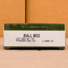An image of .50 BMG ammo made by Magtech at AmmoMan.com.