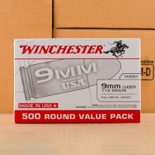 Image detailing the brass case and boxer primers on the Winchester ammunition.