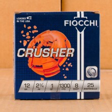 Photograph of Fiocchi 12 Gauge #8 shot for sale at AmmoMan.com