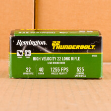 A box of Remington ammo in .22 Long Rifle that's often used for training at the range.