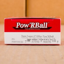 Photo of 9mm Luger Pow'RBall ammo by Corbon for sale at AmmoMan.com.