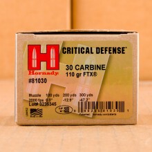 Photo of .30 Carbine flex tip technology ammo by Hornady for sale.