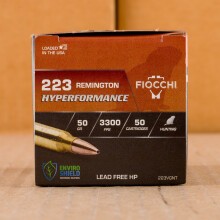 Image of Fiocchi 223 Remington rifle ammunition.