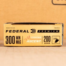 Image of Federal 300 Winchester Magnum rifle ammunition.