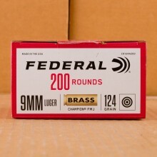 A photo of a box of Federal ammo in 9mm Luger.