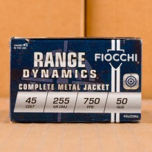 Image of Fiocchi .45 COLT pistol ammunition.