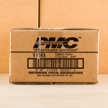 Photo detailing the 10MM AUTO PMC BRONZE 170 GRAIN JHP (500 ROUNDS) for sale at AmmoMan.com.