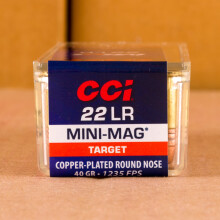 22 LR CCI MINI-MAG 40 GRAIN CPRN (100 ROUNDS)