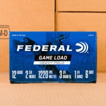 Photograph of Federal 12 Gauge #6 shot for sale at AmmoMan.com