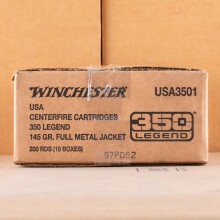 Photo of 350 Legend FMJ ammo by Winchester for sale.
