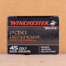 Image of Winchester .45 COLT pistol ammunition.