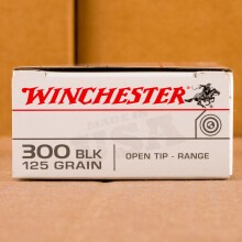 Image of Winchester 300 AAC Blackout rifle ammunition.