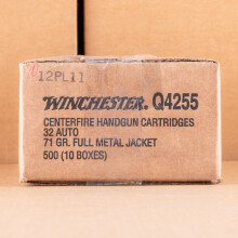 Image of Winchester .32 ACP pistol ammunition.