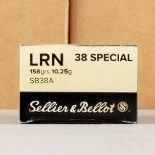 Image of 38 Special ammo by Sellier & Bellot that's ideal for training at the range.