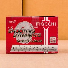 Photograph of Fiocchi 20 Gauge #7.5 shot for sale at AmmoMan.com