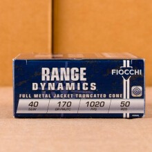 Image of .40 Smith & Wesson ammo by Fiocchi that's ideal for training at the range.