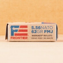 Image detailing the brass case on the Hornady ammunition.