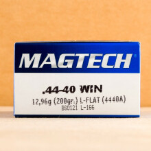 Photo of 44-40 WCF Lead Flat Nose ammo by Magtech for sale.
