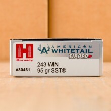 Photo of 243 Winchester SST ammo by Hornady for sale.