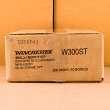 Image of Winchester 300 AAC Blackout rifle ammunition.