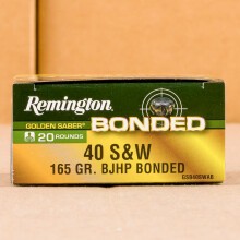 Image of .40 Smith & Wesson ammo by Remington that's ideal for home protection.