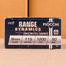 A photo of a box of Fiocchi ammo in 9mm Luger.