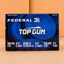 Photograph of Federal 20 Gauge #7.5 shot for sale at AmmoMan.com