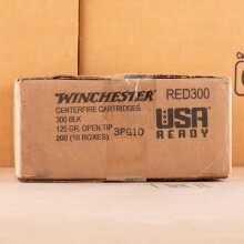 A photo of a box of Winchester ammo in 300 AAC Blackout.