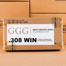 Image of the 308 WIN GGG 147 GRAIN FMJ (600 ROUNDS) available at AmmoMan.com.