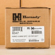An image of 6.8 SPC ammo made by Hornady at AmmoMan.com.